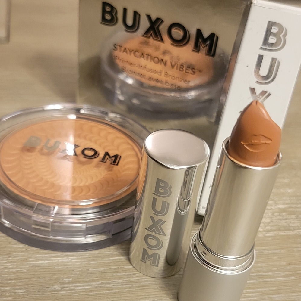BUXOM BRONZER & LIP 💋 PLUMPER 🟤 90's Nudes!